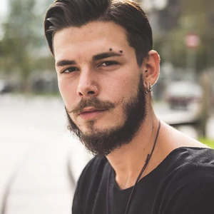 Fekete Színű 316L Orvosi Acél Szemöldök Piercing