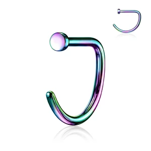 A &amp;amp; ONE Színes Titánium Hajlított Orr piercing