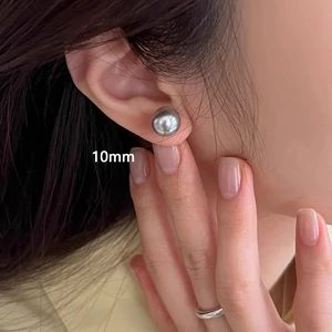 A &amp; One S925 Ezüst Fülbevaló 10 mm Ezüst Színű Gyönggyel
