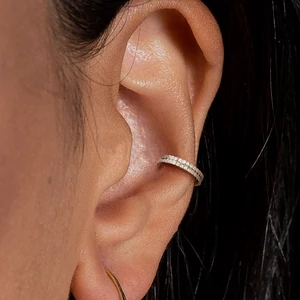 A &amp; ONE Ezüst Színű Titánium Karika Orr/Fül Piercing