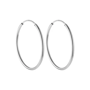 A &amp; ONE Ezüst Színű S925 Ezüst Karika Fülbevaló - 30 mm