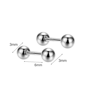 S999 Ezüst Kör Alakú Barbell Piercing