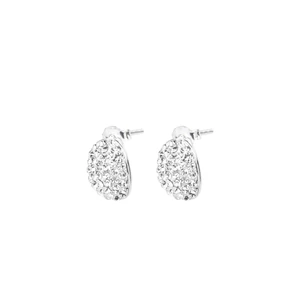 S925 Ezüst Ovális Fülbevaló Swarovski® Kövekkel