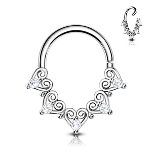 A & ONE Ezüst Színű Septum Piercing