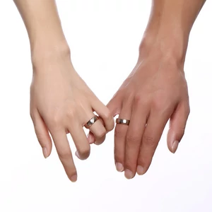 A & ONE Rózsaarany-Ezüst Színű Karikagyűrű