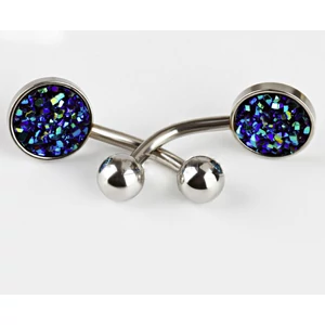A & ONE Csillogós Anyaggal Díszített Piercing