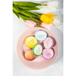 Macaron mintás kis smink tükör (lila)