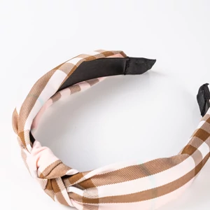 Rózsaszín Textil Mintás Hajpánt