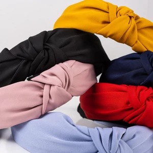 A & ONE Sötétkék Textil Hajpánt