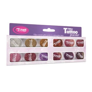 Tytoo Legszebb Meleg Színek Válogatása Csillámpor Szett 12 x 2,5 ml