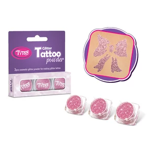 Tytoo Babarózsaszín Csillámpor Szett  3 x 2,5 ml