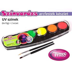 TyToo Színvarázs Arcfesték Szett UV Neon Színek 10g