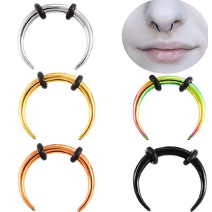 A & ONE Ezüst Színű Rozsdamentes Acél Septum Piercing