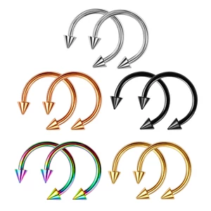 A & ONE Rózsaarany Színű Rozsdamentes Acél  Piercing -- 12,5 mm átmérővel