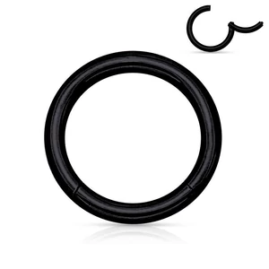 A & ONE Fekete Színű Orvosi Acél Karika -8mm