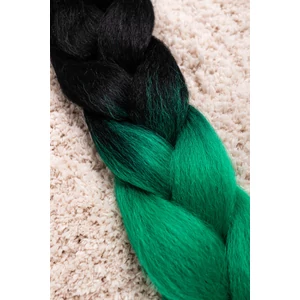 A & ONE Fekete-Zöld Ombre Póthaj 120 cm