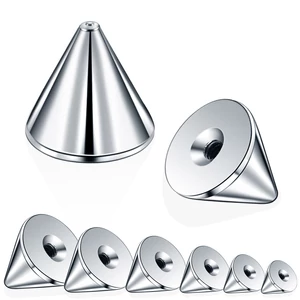 A & ONE 2 Darab Ezüst Színű Orvosi Acél Piercing Tüske 1,2 x 4 mm