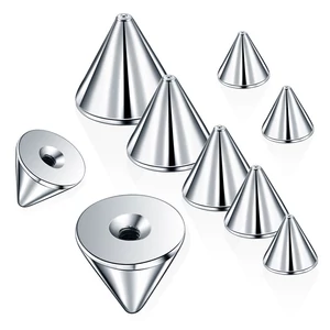 A & ONE 2 Darab Ezüst Színű Orvosi Acél Piercing Tüske 1,2 x 4 mm
