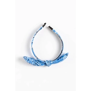 A & ONE Világoskék Bandana Mintás Hajpánt Masnival
