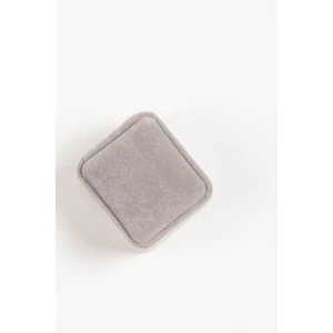 Szürke Színű Plüss Anyagú Ékszertartó Ajándékdoboz