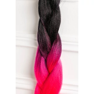 A & ONE Fekete-Pink Ombre Póthaj 120 cm