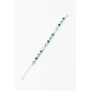 A & ONE Zöld Swarovski® Köves Nikkelmentes Fémből Készült Női Karkötő