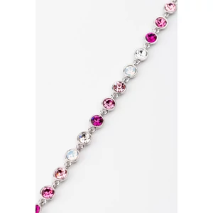A & ONE Rózsaszín Swarovski® Köves Nikkelmentes Fémből Készült Női Karkötő