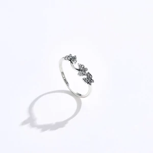 A & ONE Állítható S925 Ezüst Gyűrű Pillangó Díszítéssel