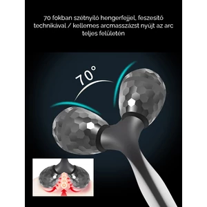 A & ONE Fekete Görgős Szem És Arcmasszírozó