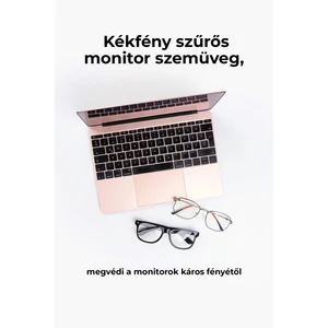 A & ONE Fekete Keretes Letisztult Átlátszó Lencsés Szemüveg
