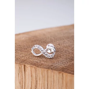 A & ONE Végtelen Jel Alakú Swarovski Köves S925 Ezüst Fülbevaló