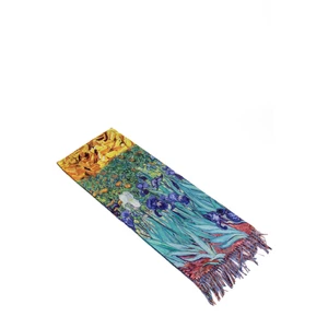 Kék-Zöld-Sárga Van Gogh Festmény Mintás Sál