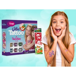 Tytoo Funshine Csillámtetoválás Szett Ajándék Vuk Sablonokkal