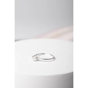 A & ONE Ezüst Színű S925 Ezüst Karika Orr/Fül Piercing Pici Cirkónia Kővel
