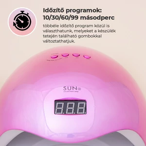 SUN FIVE Világoskék Köröm- És Gélszárító UV/LED Lámpa 48W