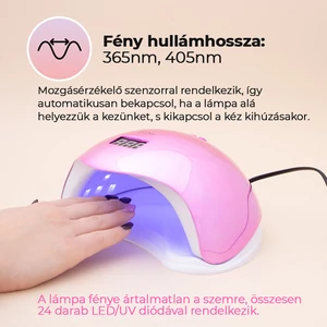 SUN FIVE Világoskék Köröm- És Gélszárító UV/LED Lámpa 48W