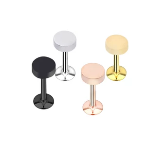A & ONE Arany Színű Rozsdamentes Acél Letisztult Díszítésű Labret Piercing