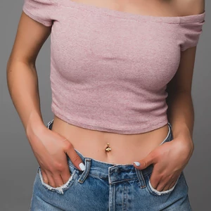 Ezüst Színű Orvosi Acél Méhecske Formájú Cirkónia Köves Köldök Piercing