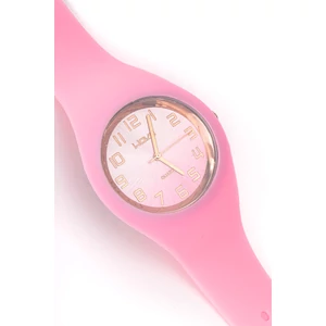 A & ONE Letisztult Stílusú Pink Karóra Szilikonpánttal