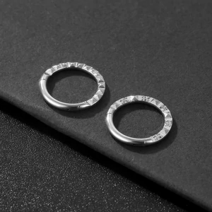 A & ONE Ezüst Színű 316L Orvosi Acél Karika Orr/Fül Piercing