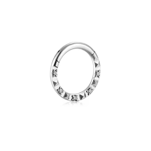 A & ONE Ezüst Színű 316L Orvosi Acél Karika Orr/Fül Piercing