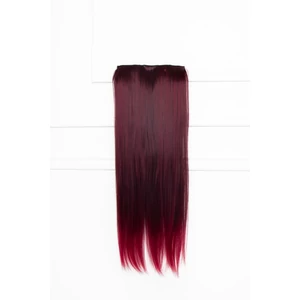 A & ONE Vörös Egyenes Csatos Póthaj 75 cm