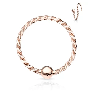 A & ONE Rosegold 316L Orvosi Acél Golyózáras Orr/Fül Piercing