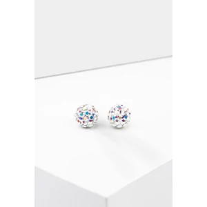 A & ONE S925 Ezüst Gömb Fülbevaló Színjátszós Swarovski® Kövekkel
