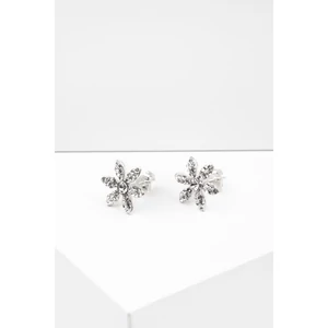 Swarovski Kövekkel Díszített Apró Virág Alakú S925 Ezüst Fülbevaló
