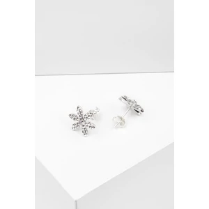 Swarovski Kövekkel Díszített Apró Virág Alakú S925 Ezüst Fülbevaló