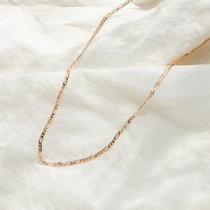 Minimalista Stílusú Aranyozott Réz Női Nyaklánc