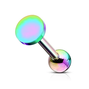 Hologramos 316L Orvosi Acél Egyenesszárú Labret Piercing