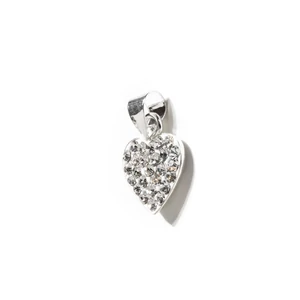 Szív Alakú S925 Ezüst Medál Swarovski Kövekkel