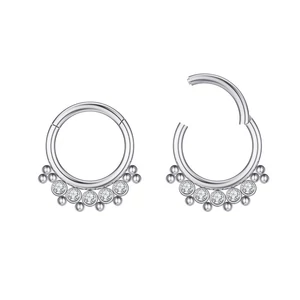 A & ONE Ezüst Színű 316L Karika Orr/Fül Piercing